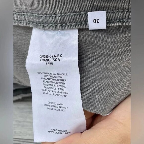 Closed  Francesca Moto Cropped  Jeans size 30 - Picture 9 of 10